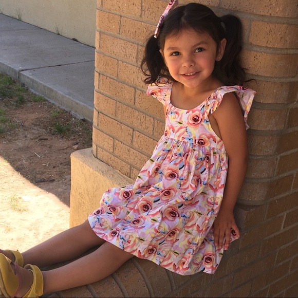 Lacey Lane Summer Dress with matching Bow Size 4 - Picture 3 of 13